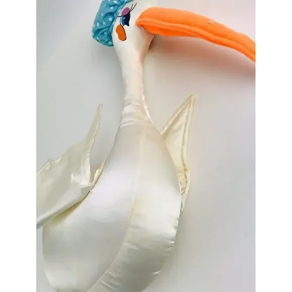 Vintage Russ Berrie Mother Goose Plush Duck Stuffed Animal Home Decor 14" Bonnet - Picture 9 of 10